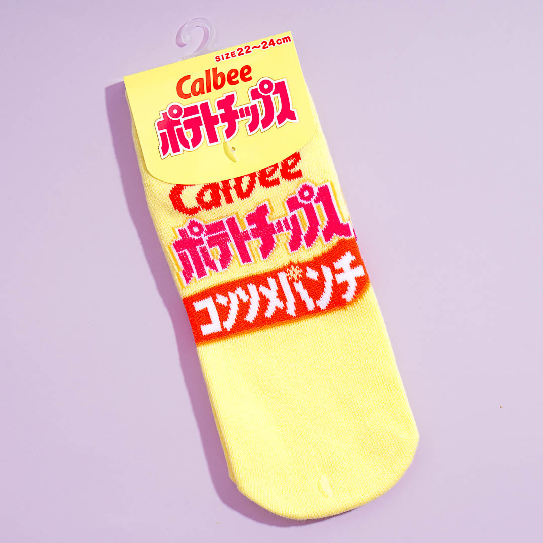 Calbee Potato Chips Consomme Punch Socks