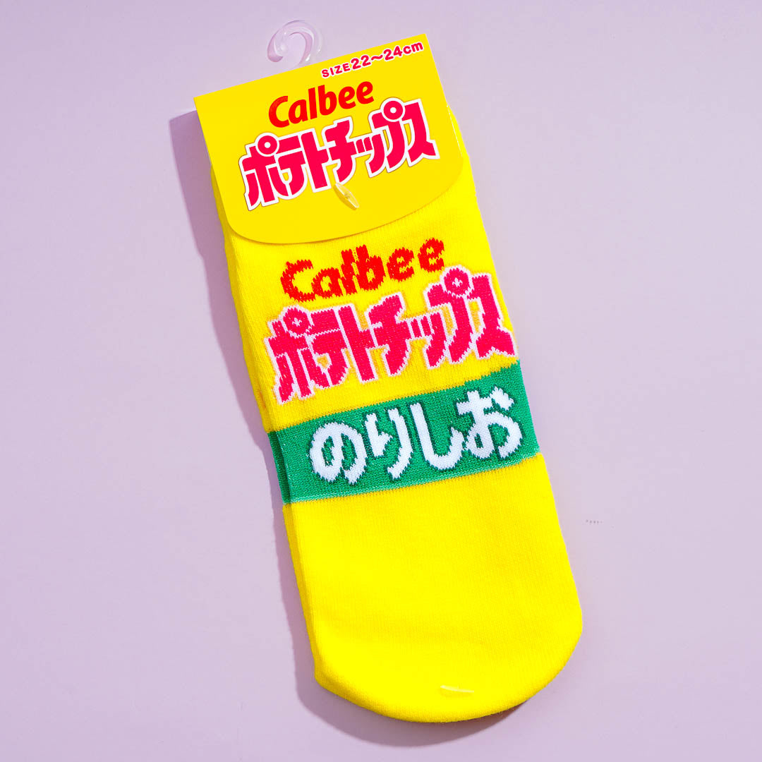 Calbee Potato Chips Salted Seaweed Socks