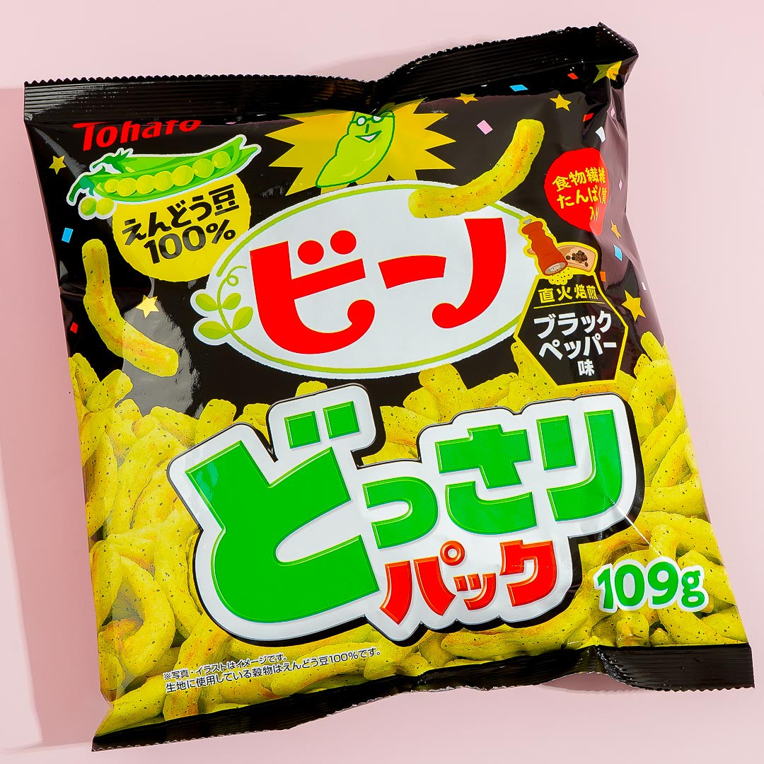 Tohato Beano Edamame Snacks Big Pack - Black Pepper