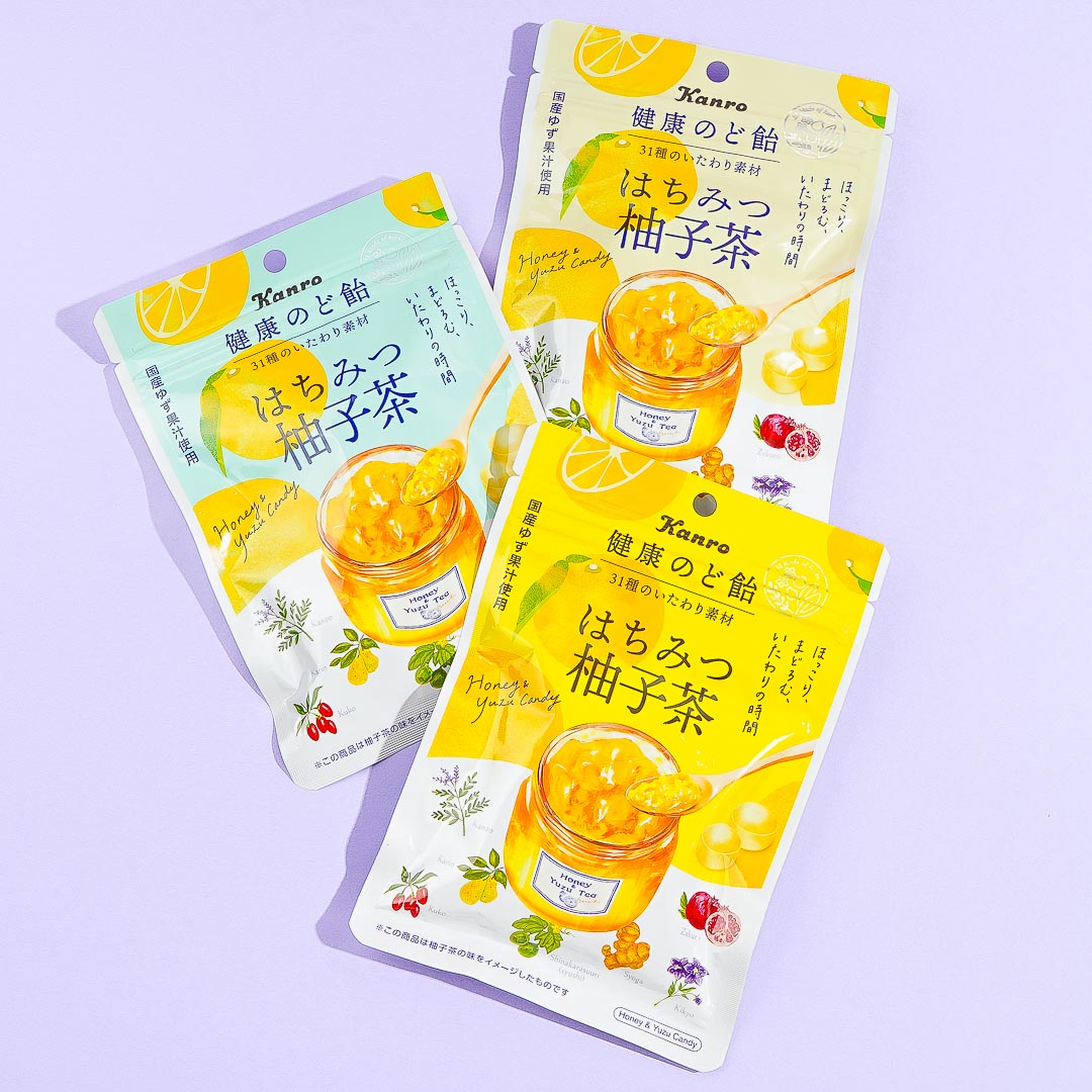 Kanro Healthy Throat Lozenge - Honey Yuzu Tea