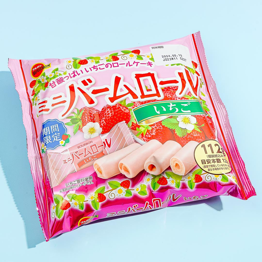 Bourbon Mini Balm Cake Rolls - Strawberry