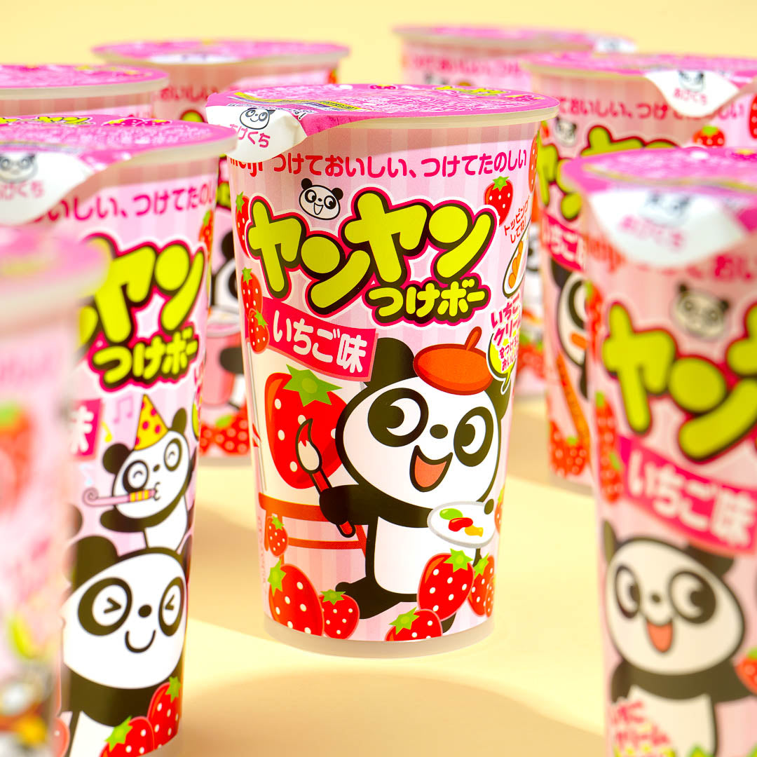 Meiji Yan Yan Tsukebo Sticks - Strawberry