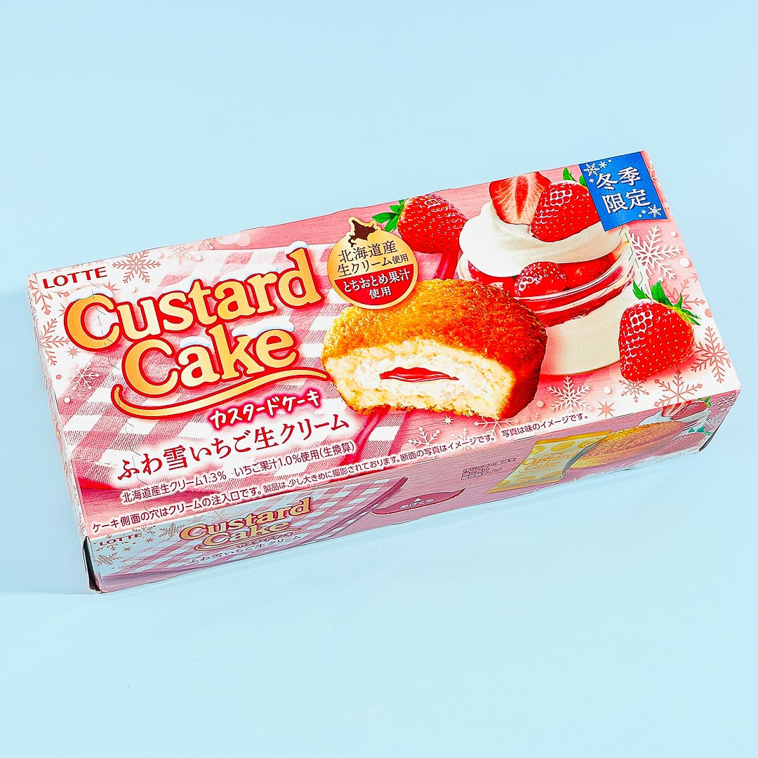 Lotte Custard Cake - Strawberry Fresh Cream