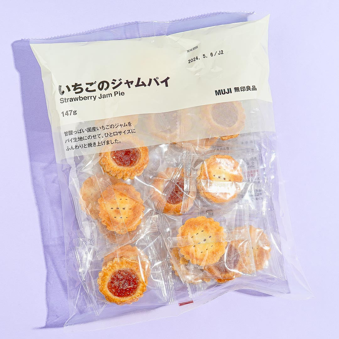 MUJI Strawberry Jam Pie Snacks Large Bag