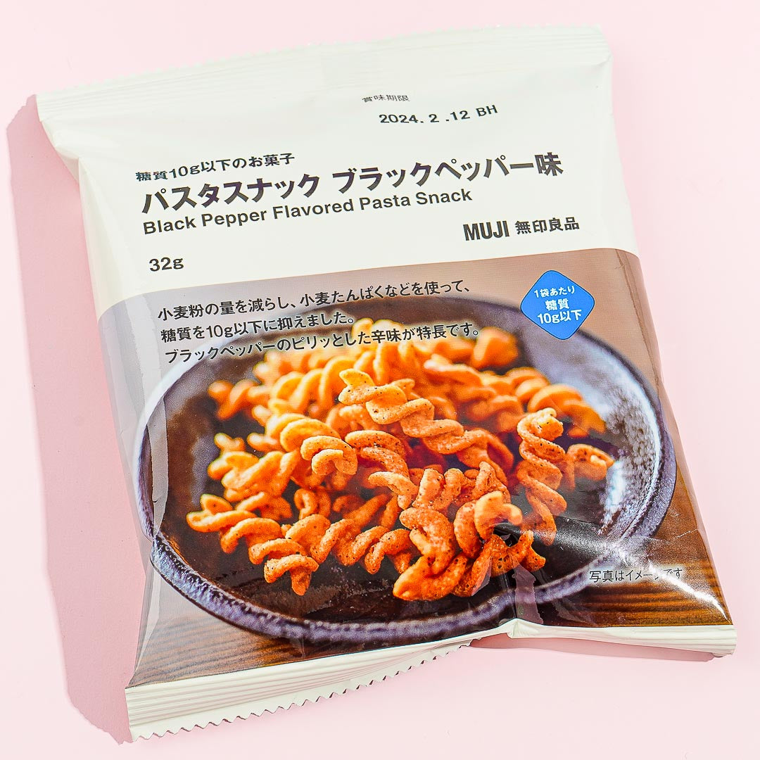 MUJI Black Pepper Flavored Pasta Snack