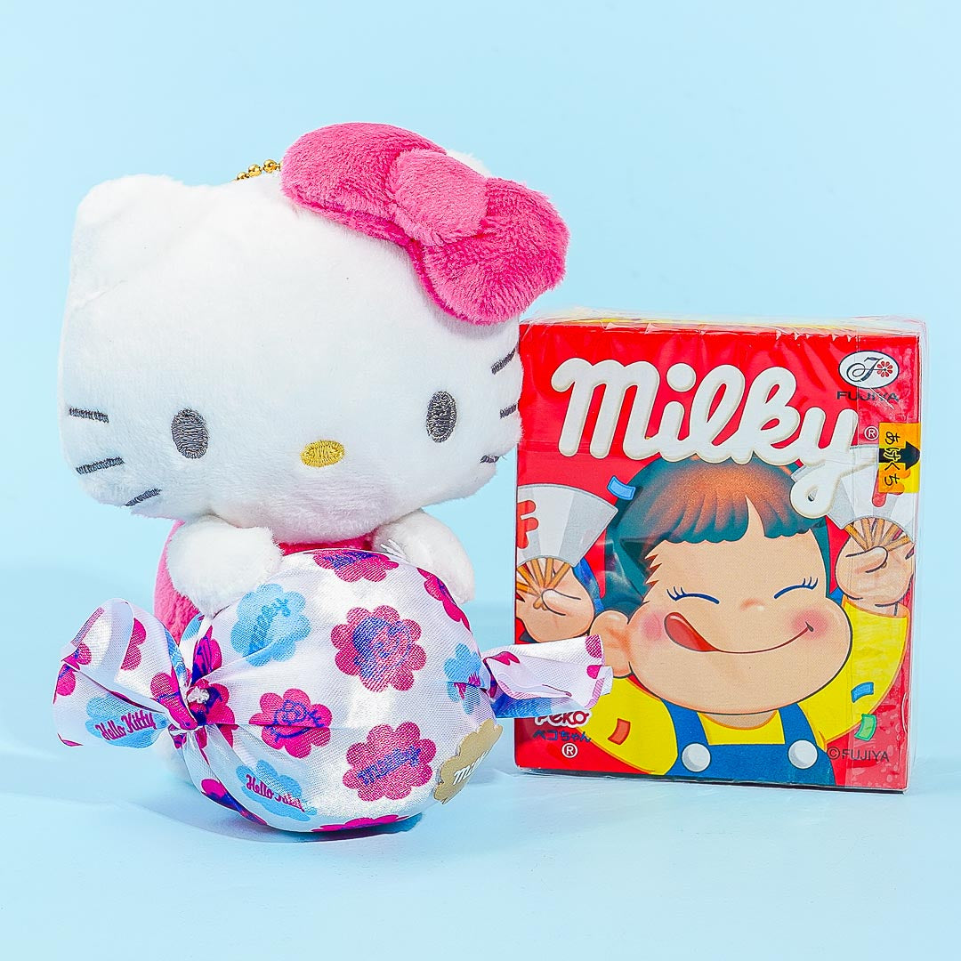 Hello Kitty Candy Plush Charm & Milky Candy Set