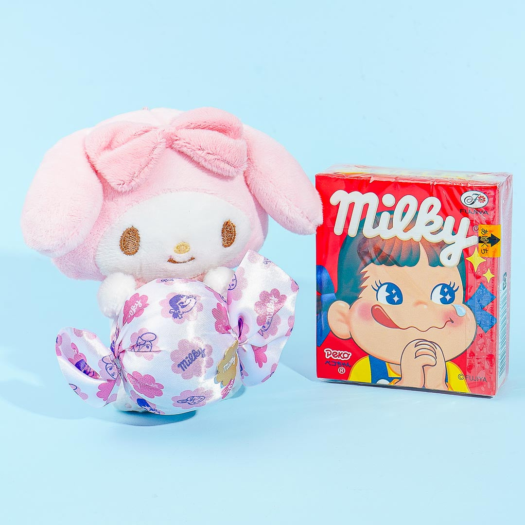 My Melody Candy Plush Charm & Milky Candy Set