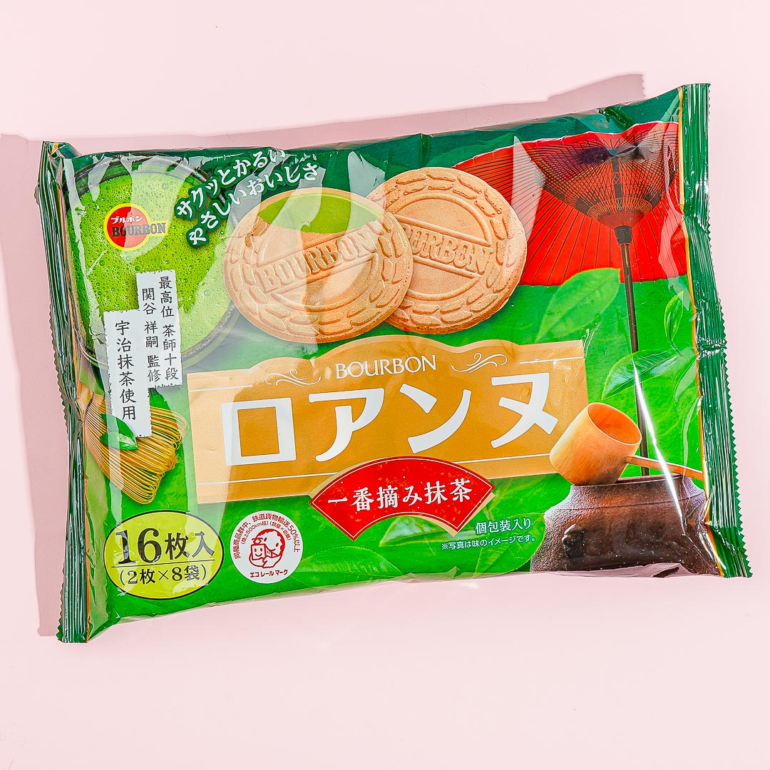 Bourbon Roanne Biscuit Sandwiches - First Pick Matcha