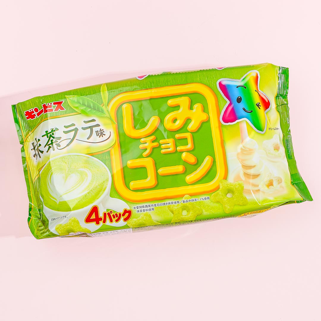 Ginbis Shimi Corn Stars - Matcha Latte