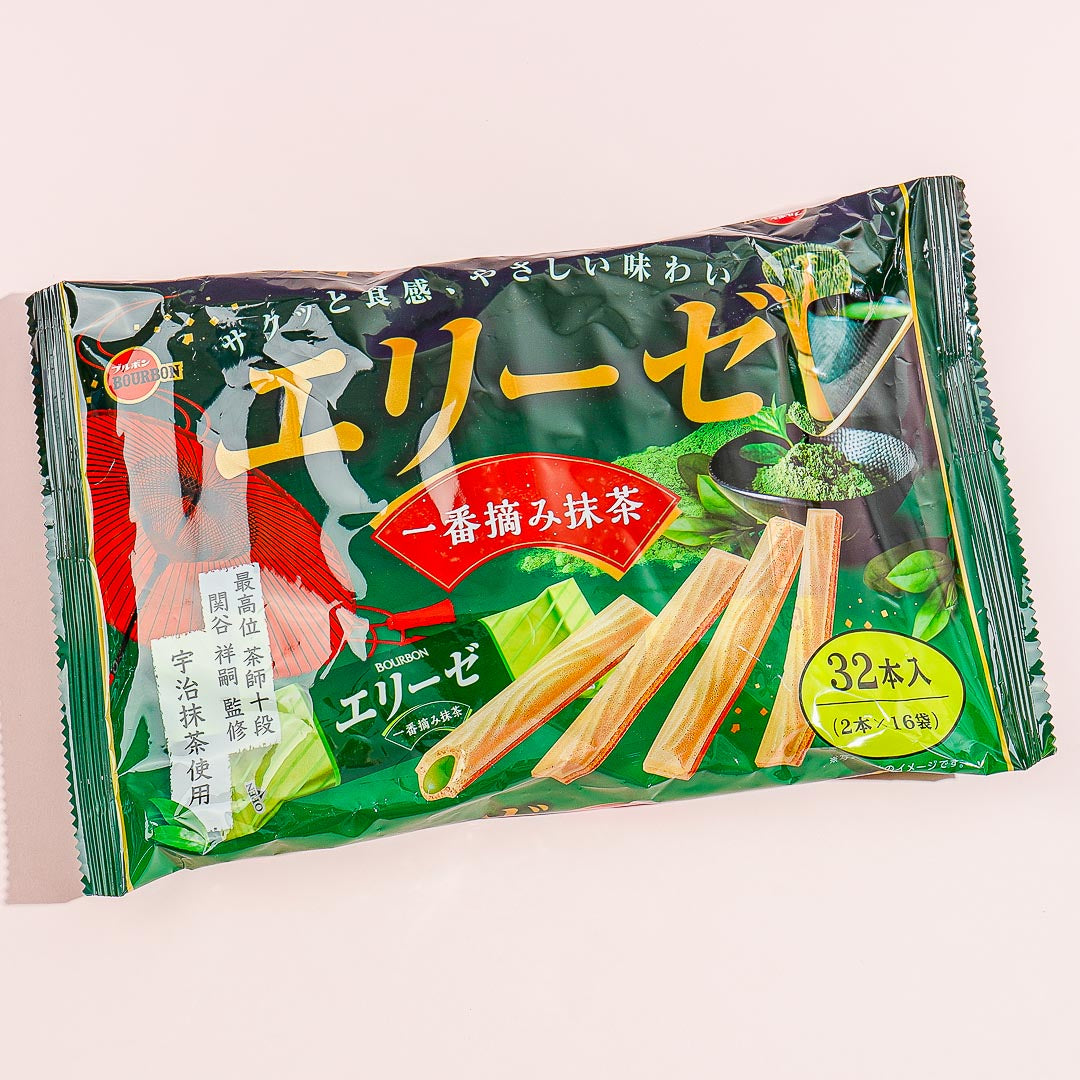Bourbon Elise Wafer Sticks - Ichiban Picked Matcha