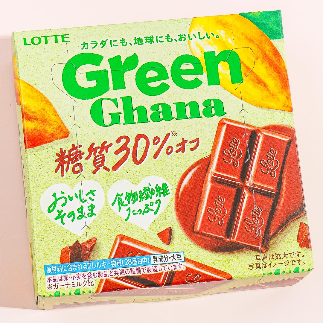 Lotte Green Ghana Low Sugar Chocolate