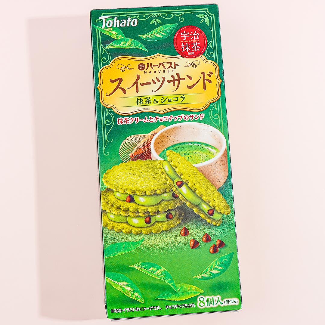 Tohato Harvest Sweets Biscuit Sandwich - Matcha & Chocolate