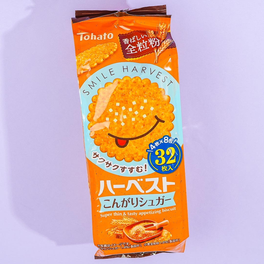 Tohato Smile Harvest Super Thin Biscuit Bag - Brown Sugar