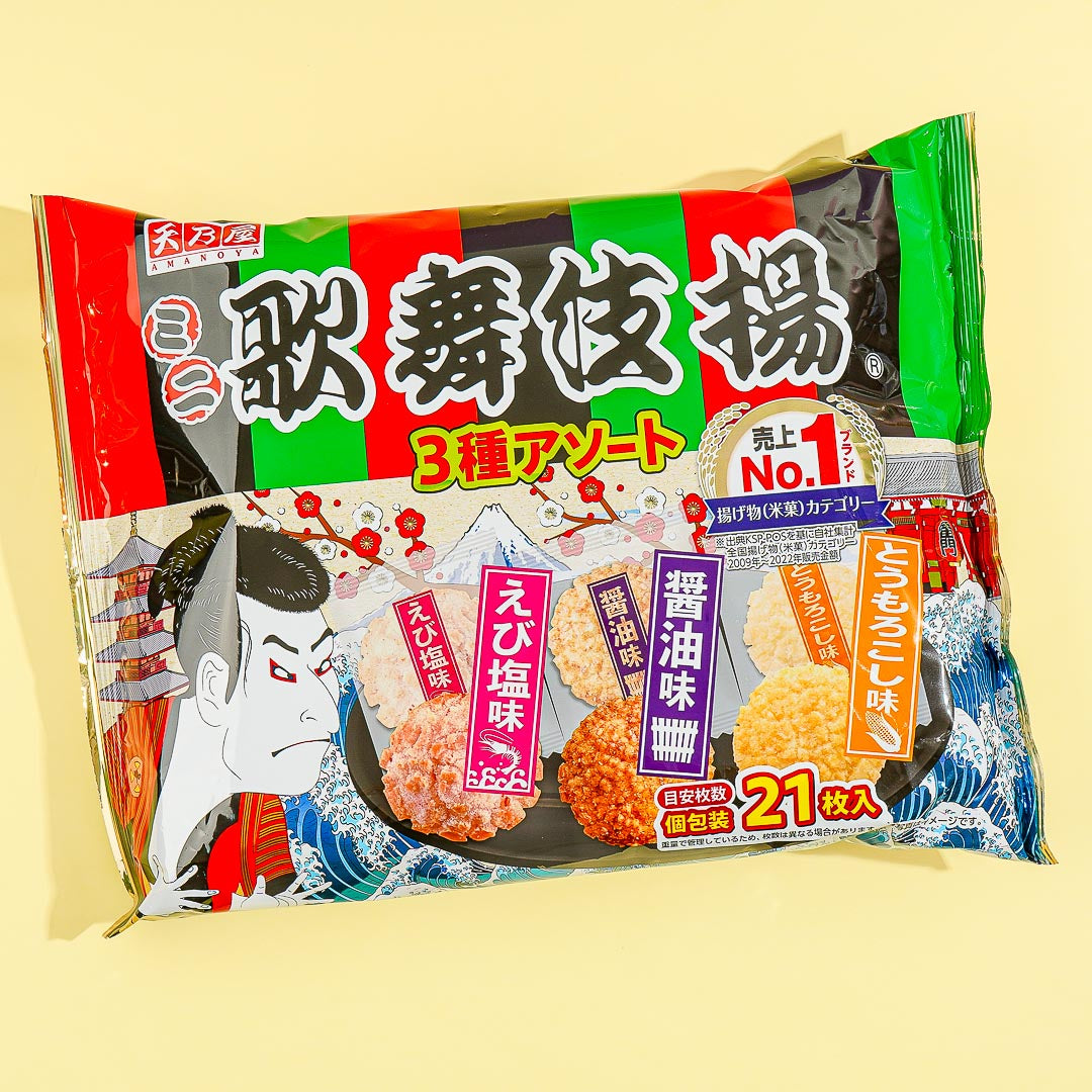 Amanoya Mini Kabukiage Rice Crackers Pack - Assorted