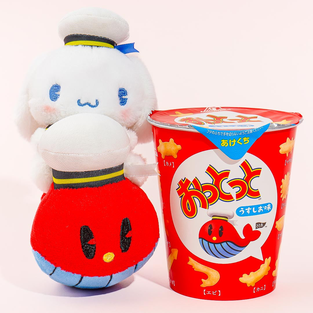 Ottotto x Sanrio Characters Plushie Charm & Crackers - Cinnamoroll