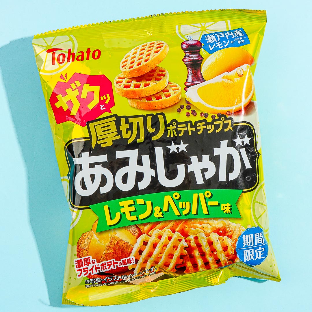 Tohato Amijaga Potato Chips - Lemon & Pepper