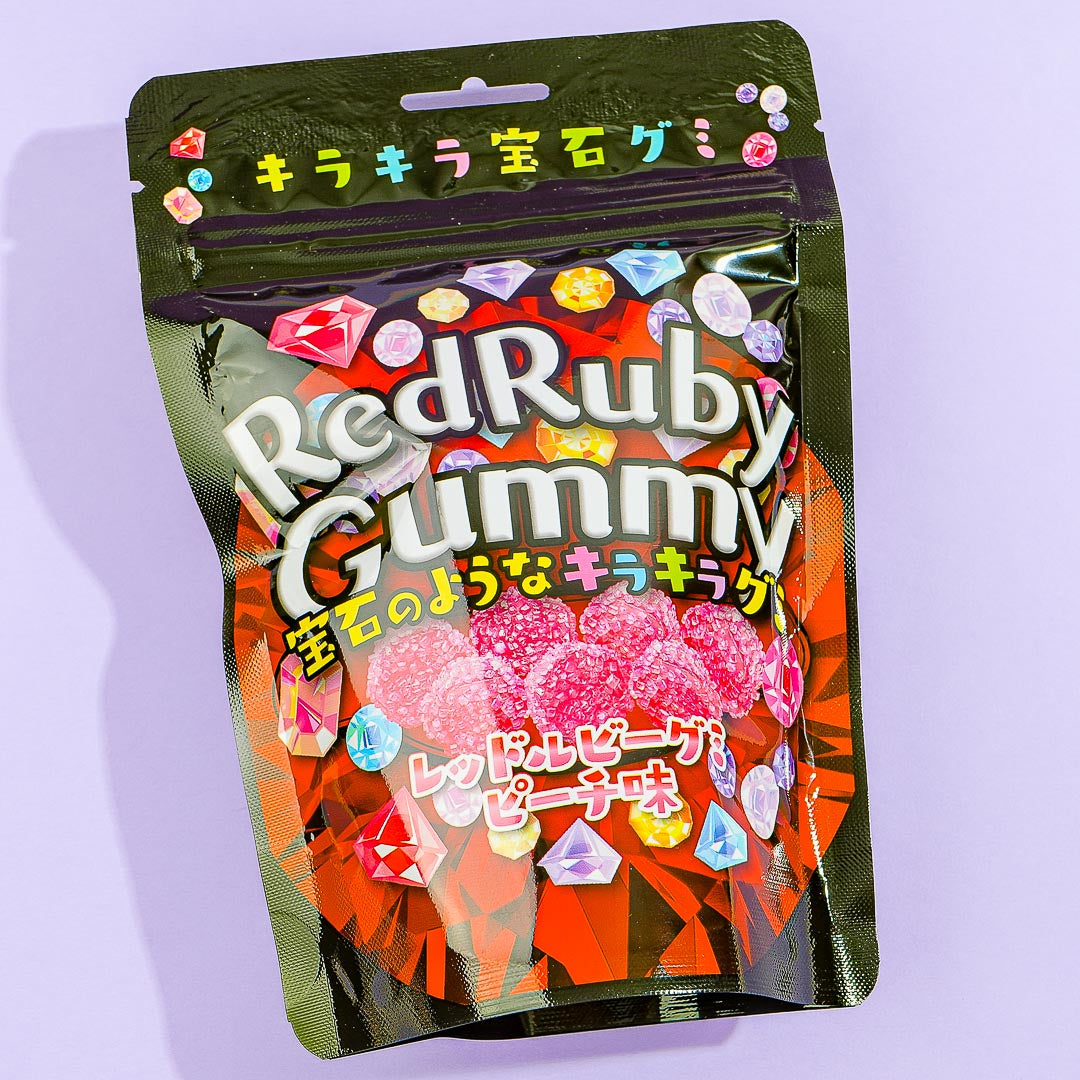 Red Ruby Gummy Candy - Peach