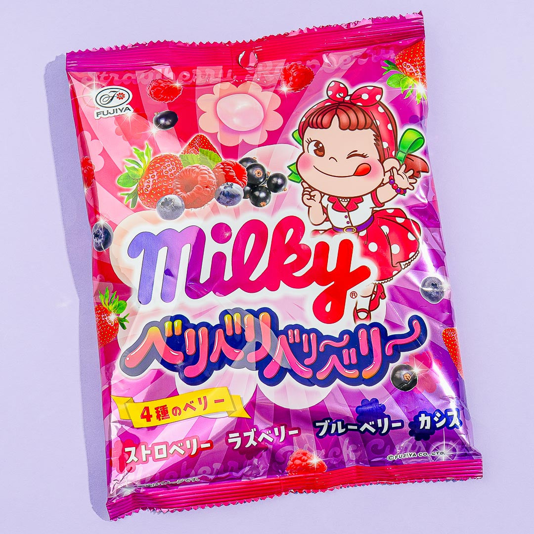 Milky Peko-Chan Candy - 4 Types of Berries