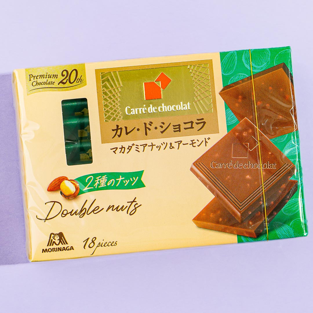 Morinaga Carré de Chocolat - Macadamia Nuts & Almonds