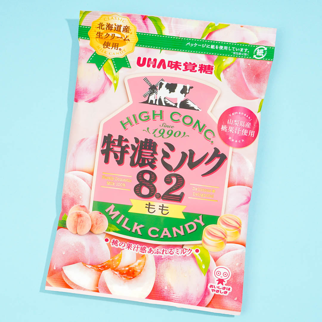 UHA Tokuno Milk 8.2 High Concentrated Candy - Peach