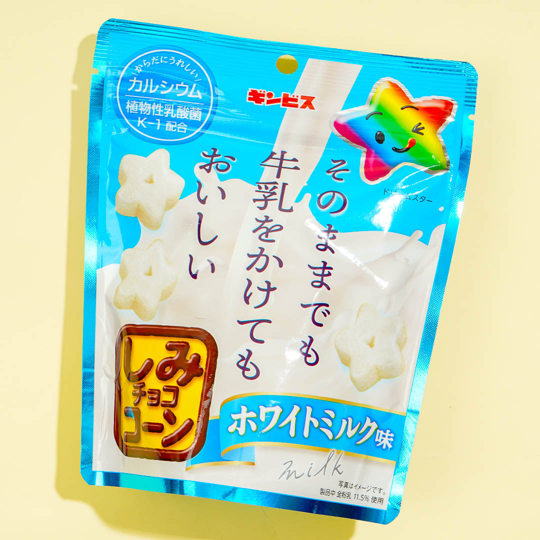Ginbis Shimi Corn Snacks - White Milk