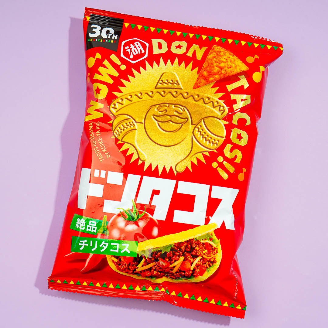 Koikeya Don Tacos Tortilla Chips - Exquisite Chili Tacos