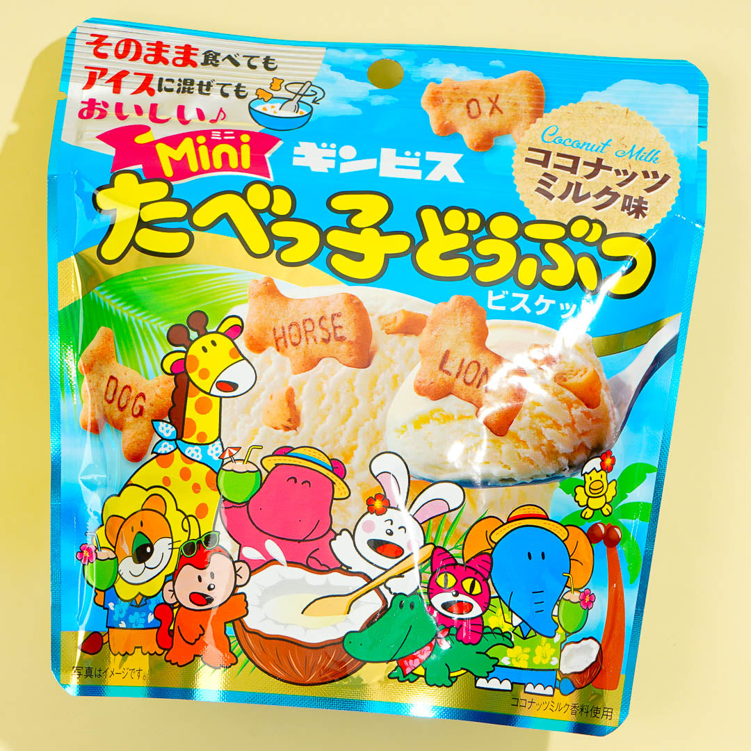 Ginbis Tabekko Animal Biscuits - Coconut Milk