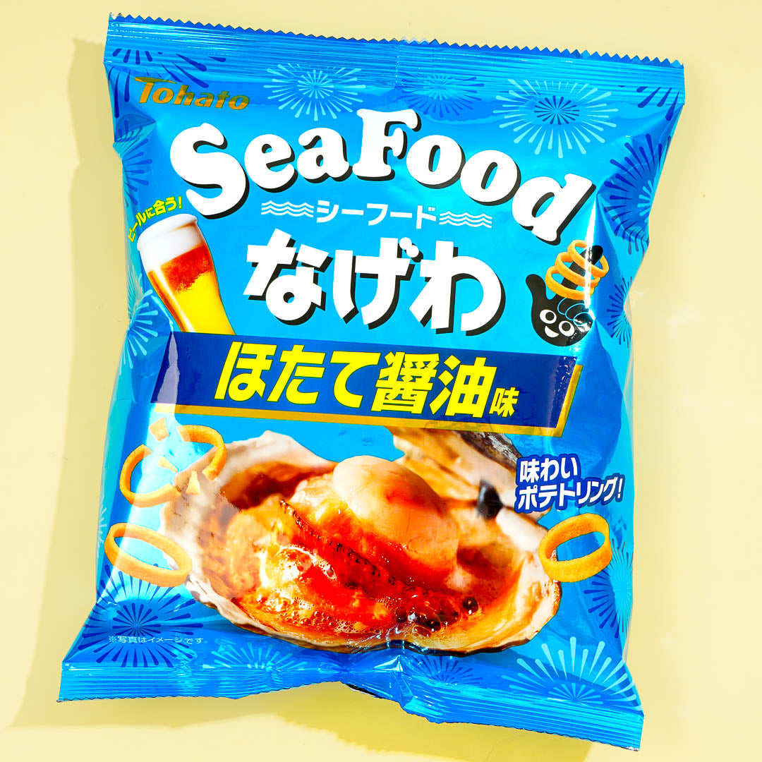 Tohato Seafood Nagewa Potato Ring Snacks - Scallop Soy Sauce