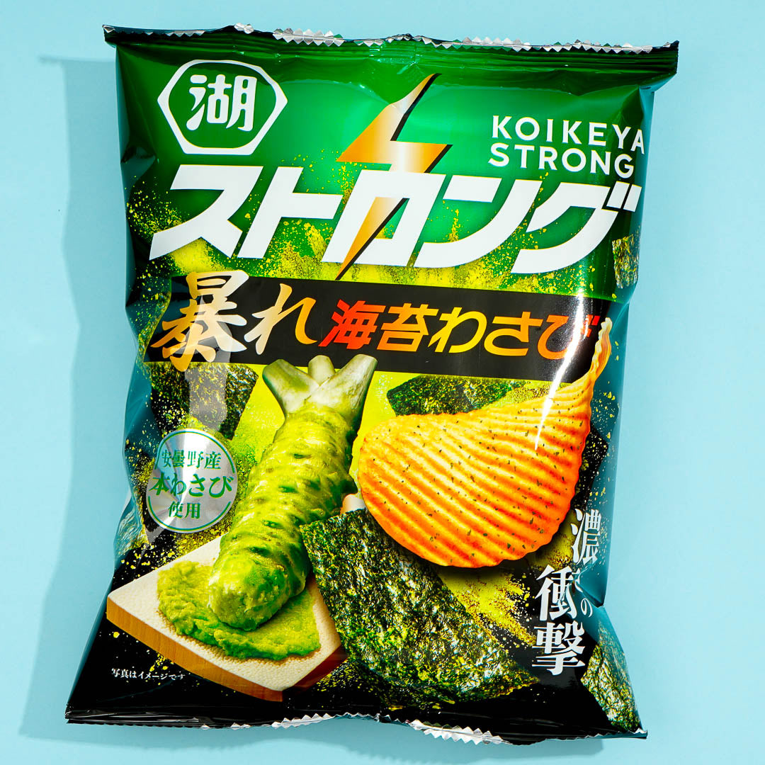 Koikeya Strong Potato Chips - Seaweed & Wasabi