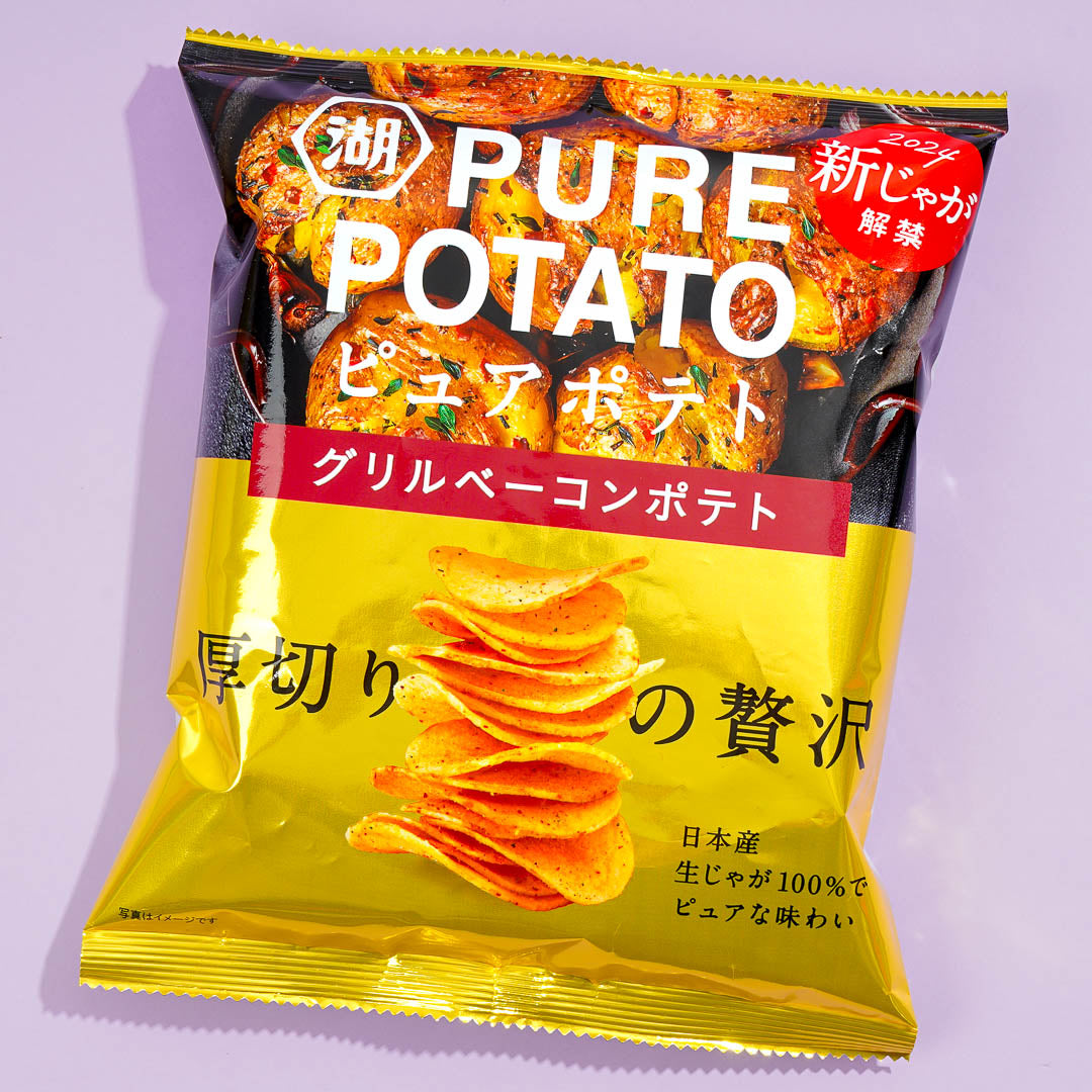 Koikeya Pure Potato Chips - Grilled Bacon