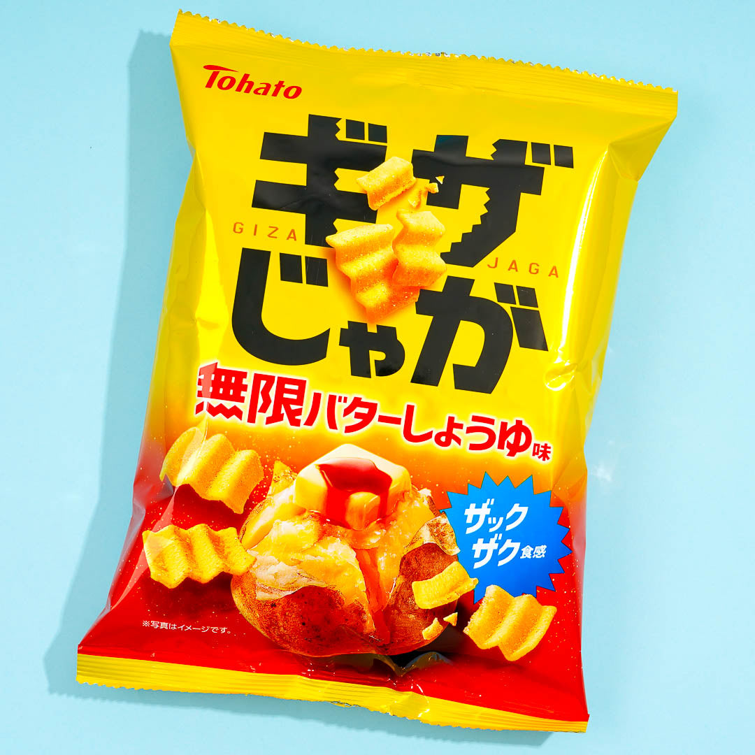 Tohato Giza Potato Chips - Butter Soy Sauce