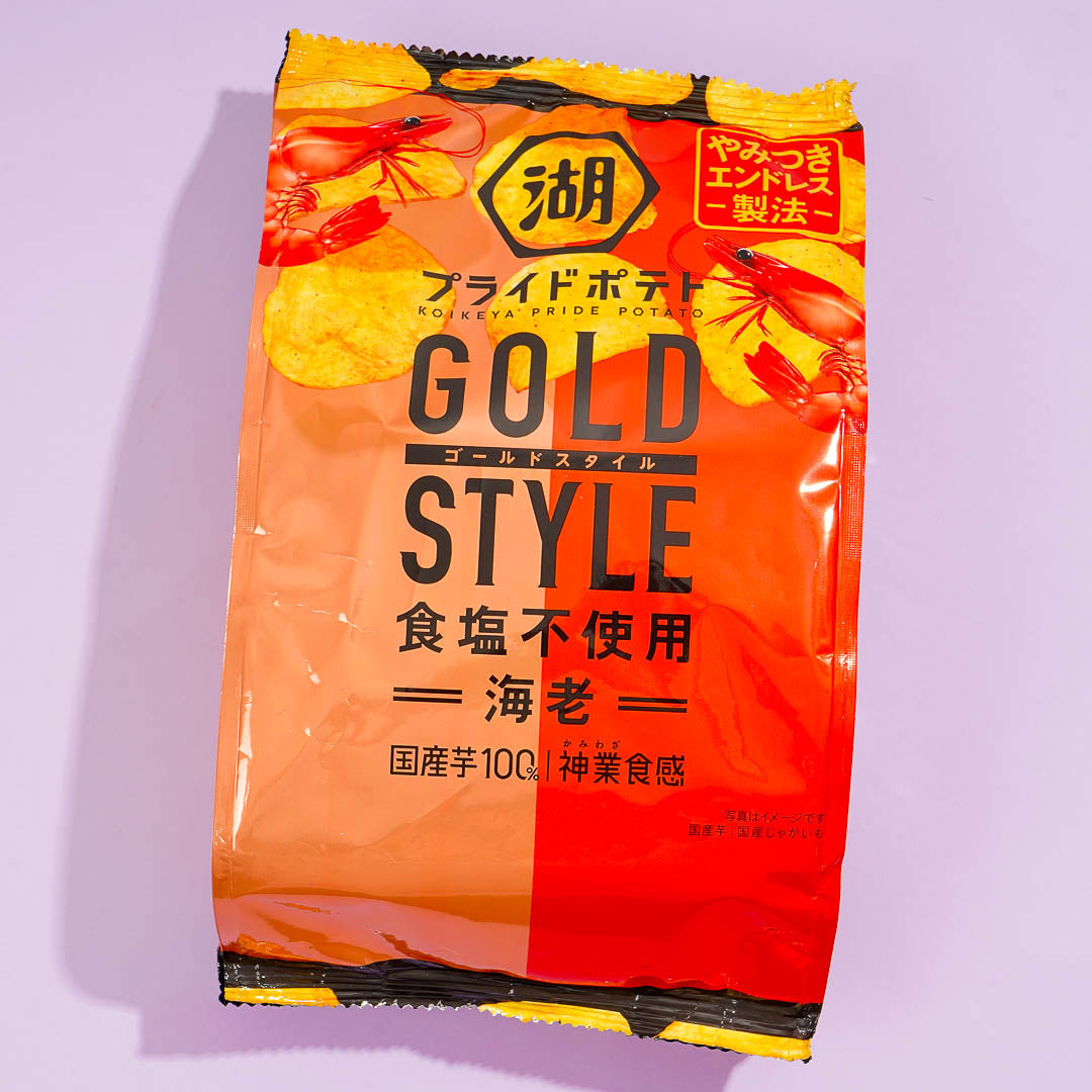 Koikeya Goldstyle Pride Potato Chips - Salt-Free Shrimp