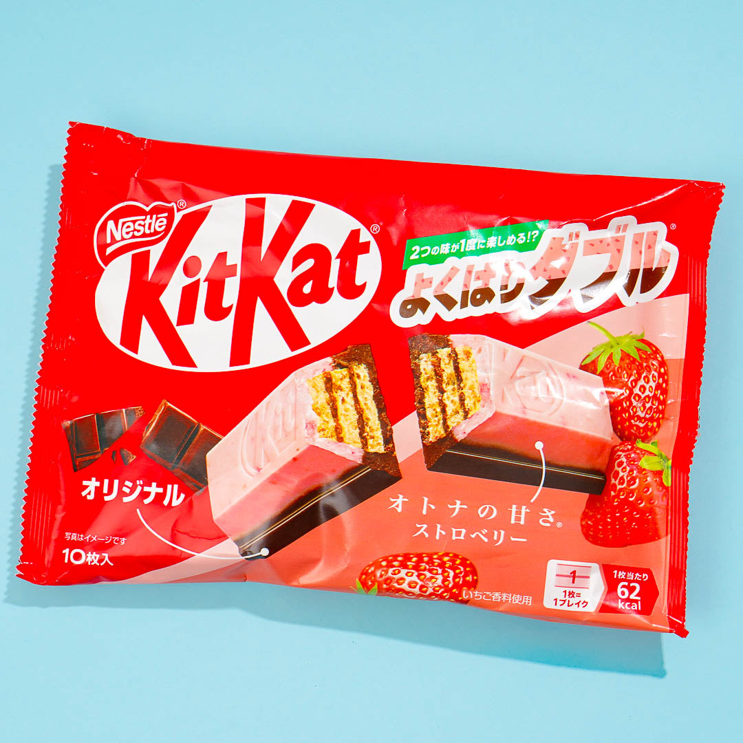 Kit Kat Yokubari Double Chocolates - Strawberry & Original