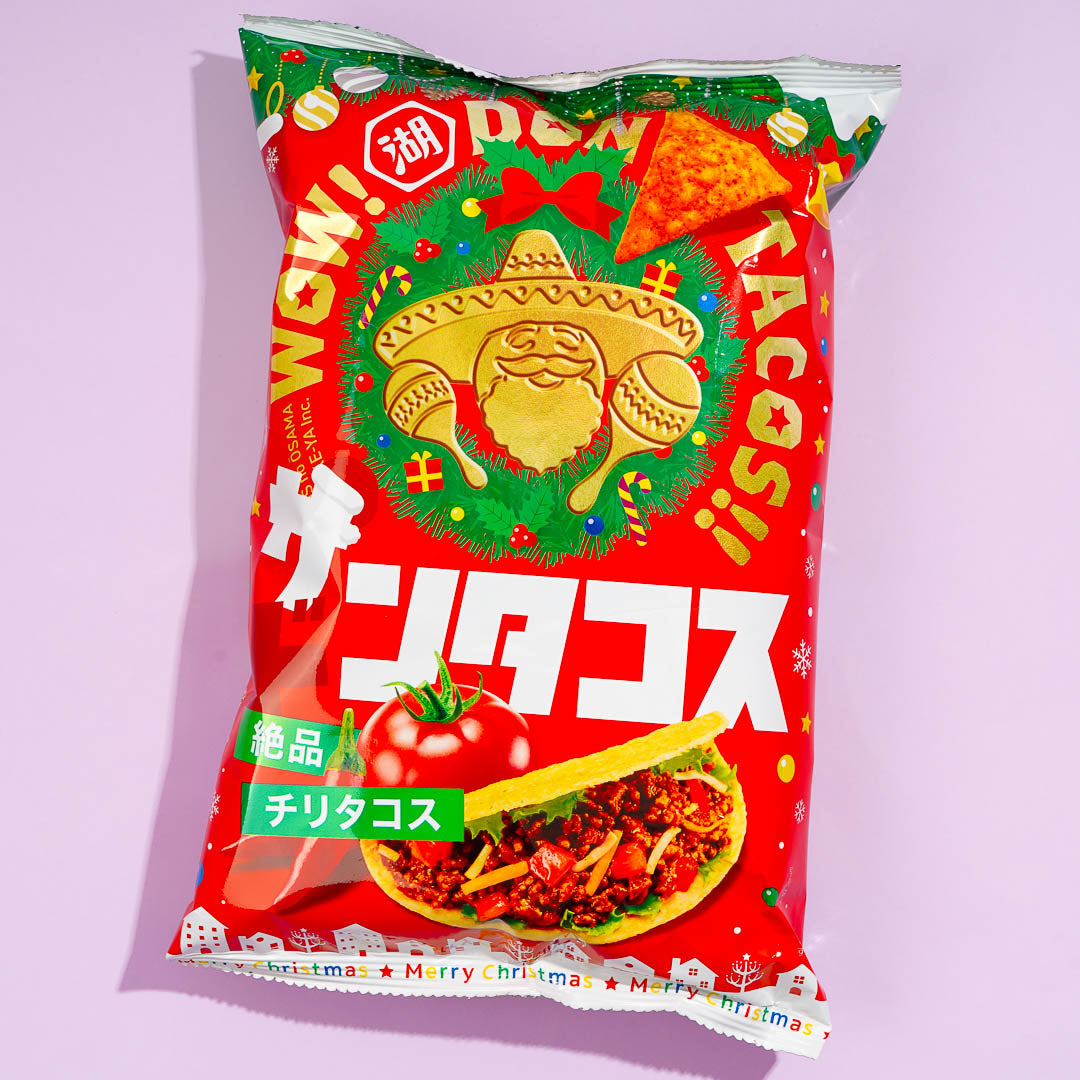 Koikeya Don Tacos Corn Chips - Christmas Chilli Tacos