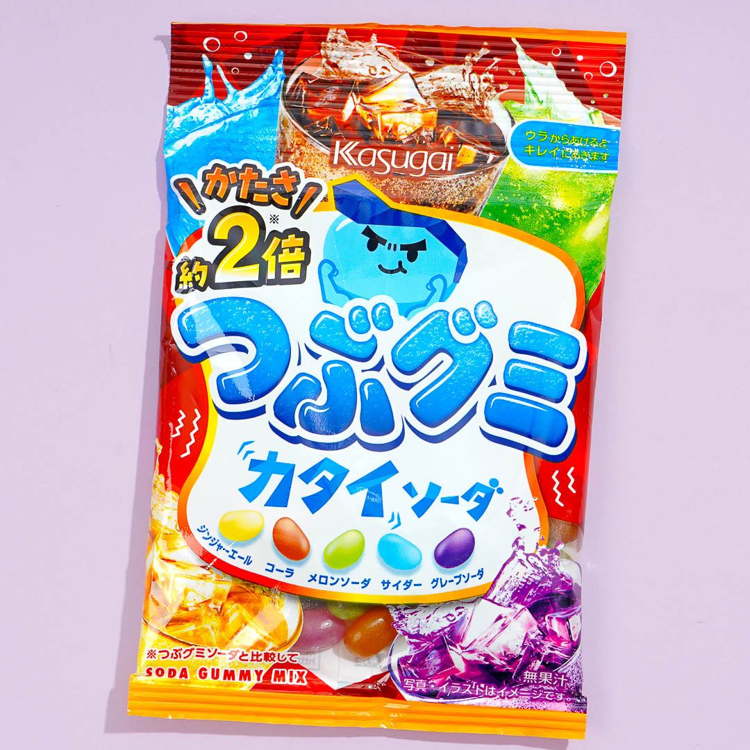 Kasugai Tsubu Gummy Candy - Hard Soda