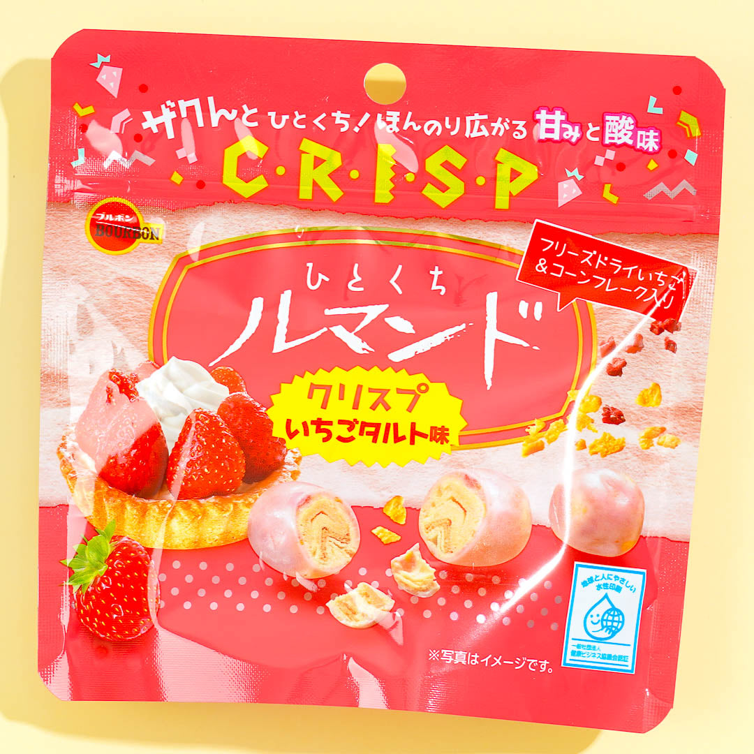 Bourbon Crisp Lumonde Crepe Cookies - Strawberry Tart