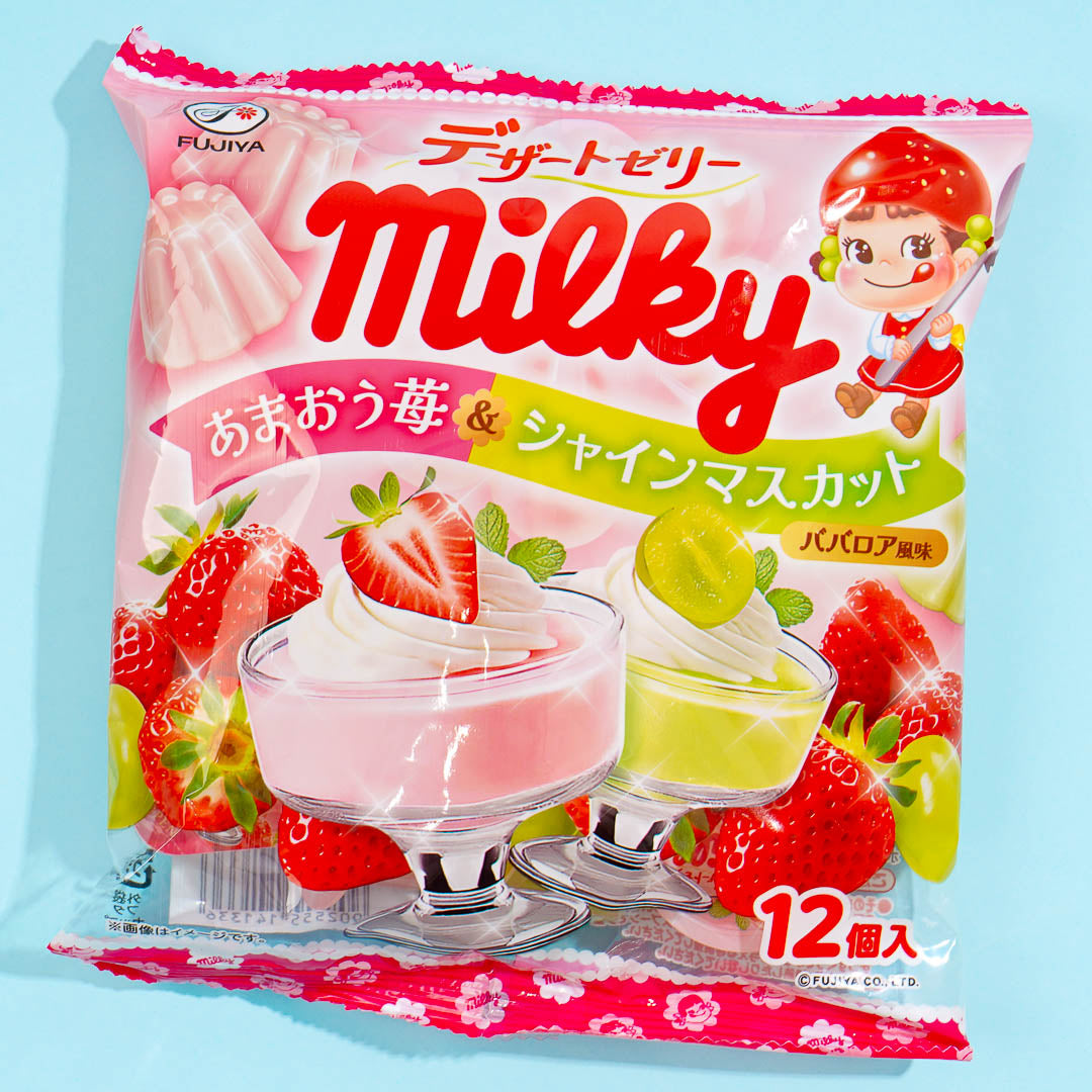 Milky Peko-Chan Jelly - Amaou Strawberry & Muscat