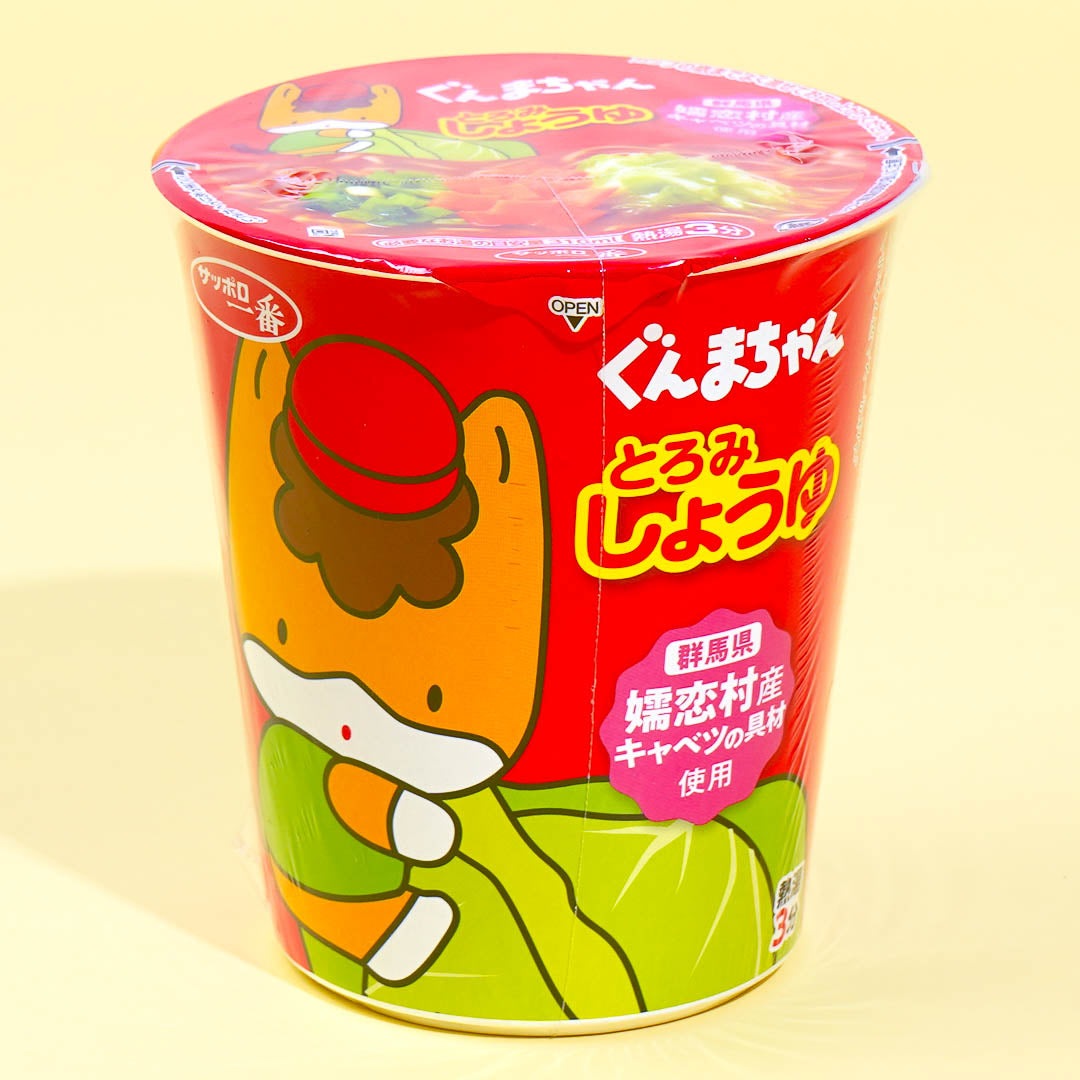 Gunma-Chan Sapporo Ichiban Noodle Bowl - Thick Soy Sauce