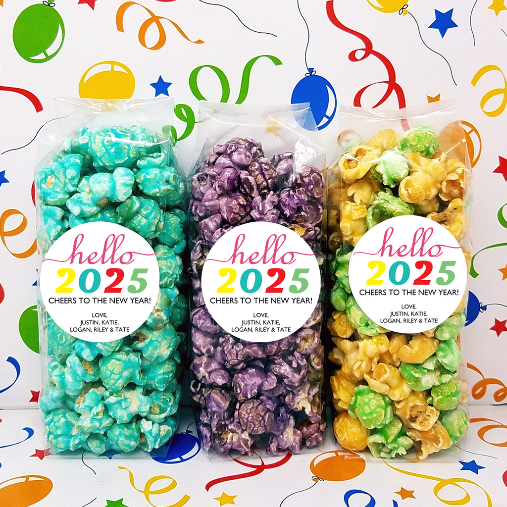 2025 New Year - Personalized Popcorn Favors