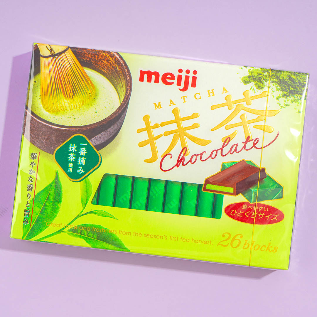Meiji Matcha Chocolate Blocks