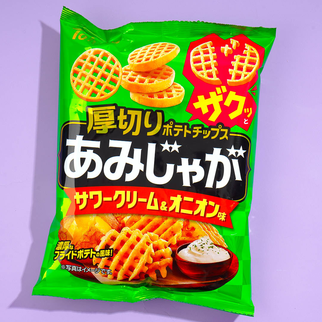 Tohato Amijaga Potato Chips - Sour Cream & Onion