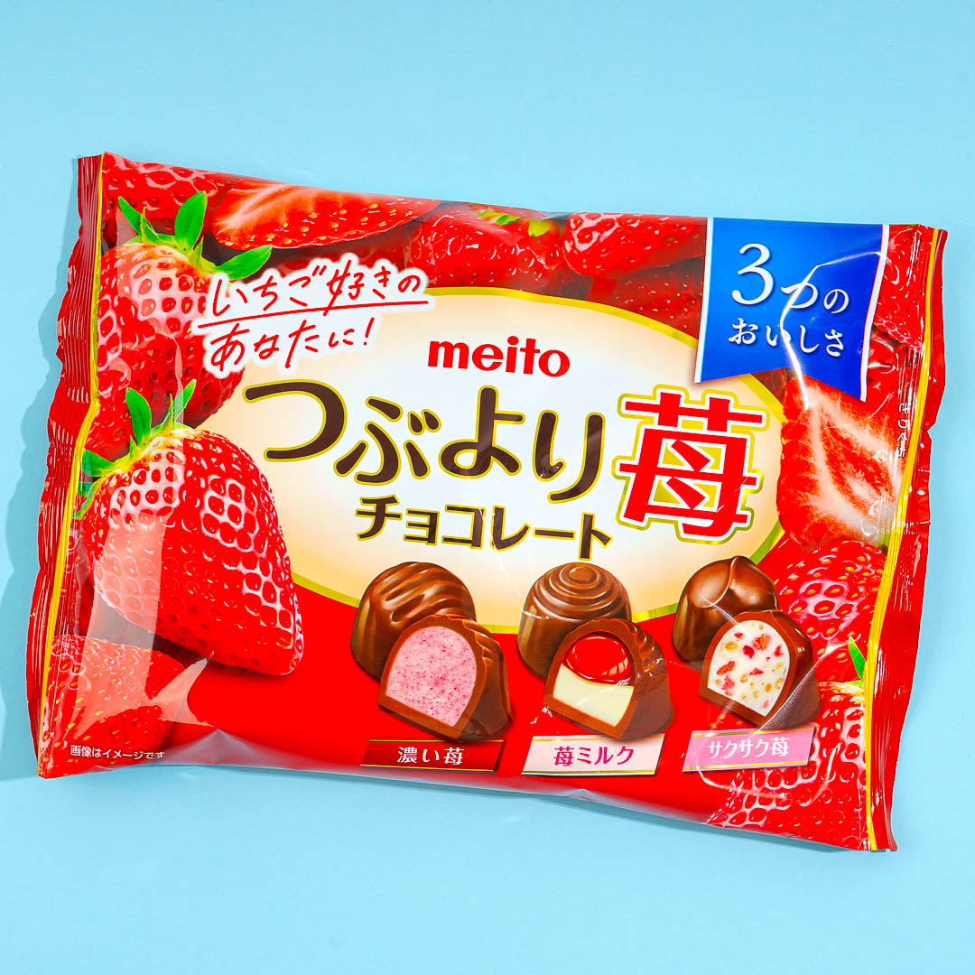 Meito Tsubuyori Strawberry Chocolate