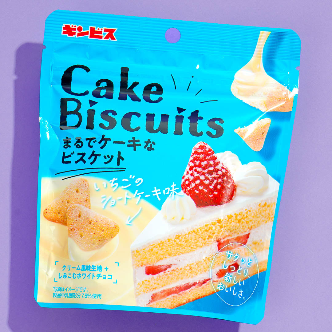 Ginbis Cake Biscuits - Strawberry Shortcake