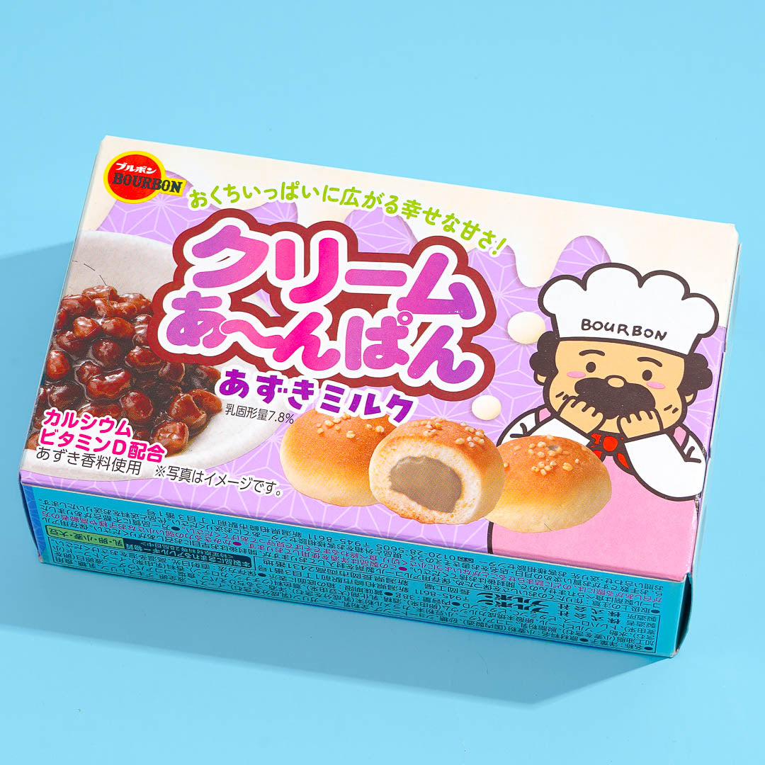 Bourbon Anpan Bread Snacks - Azuki Milk