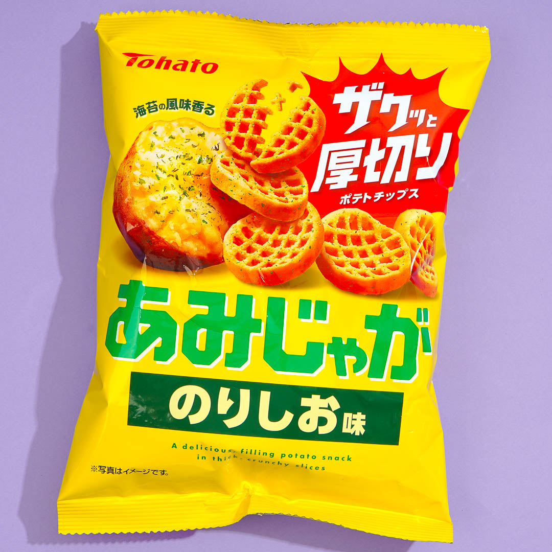Tohato Amijaga Potato Chips - Nori Shio