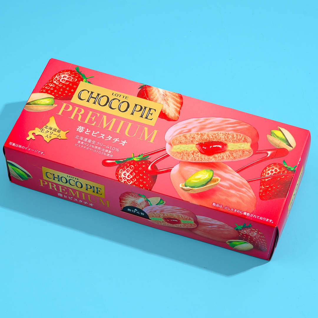 Lotte Choco Pie Premium - Strawberry & Pistachio