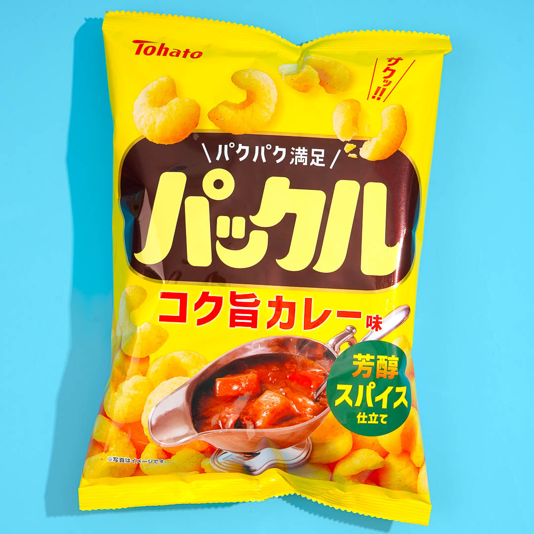 Tohato Puckle Corn Puff Snack - Rich Curry