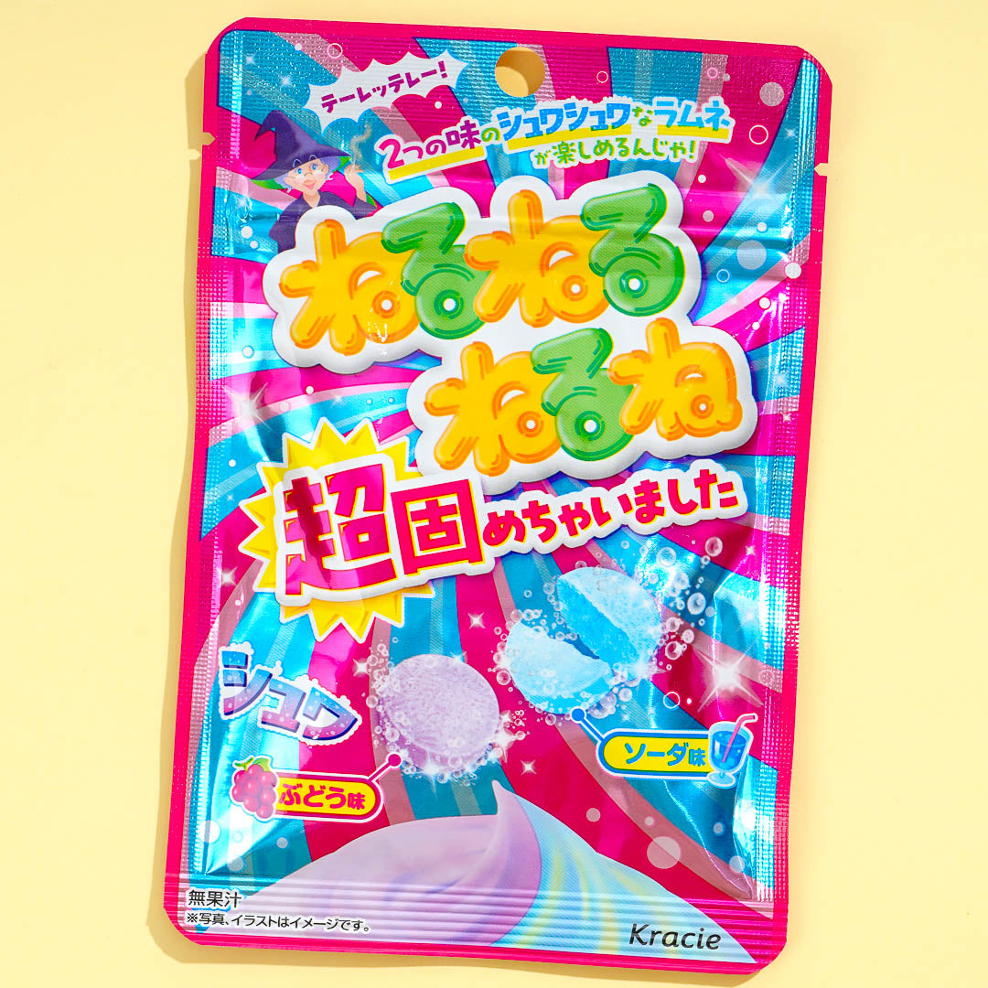 Kracie Nerunerunerune Super Hardened Candy - Grape & Soda