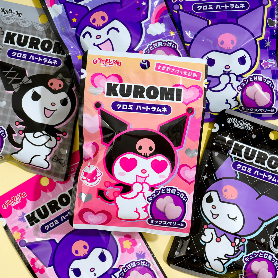 Kuromi Heart Ramune - Mixed Berry