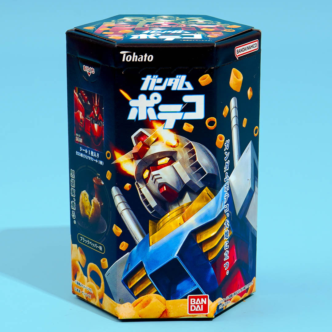Gundam x Tohato Poteco Potato Ring Snacks - Black Pepper